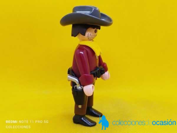 Playmobil Vaquero, cowboy con pistola plateada - Imagen 2
