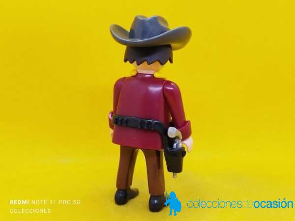 Playmobil Vaquero, cowboy con pistola plateada - Imagen 3