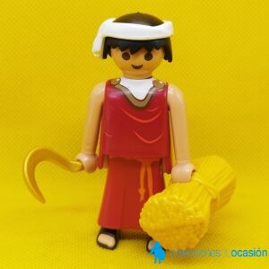 Playmobil aldeano con hoz, figura para Belén