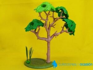 Playmobil árbol grande con pequeño estanque, diorama, Belén