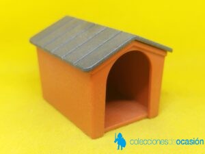 Playmobil caseta de perro con tejado gris