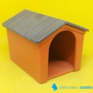 Playmobil caseta de perro con tejado gris