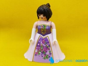 Playmobil dama medieval con moño, princesa