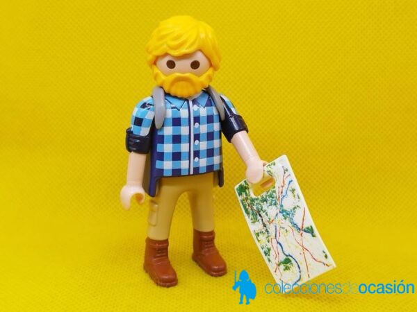 Playmobil montañero, explorador con mapa