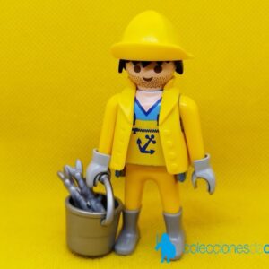 Playmobil pescador con cubo con peces