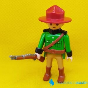 Playmobil policía montada del canadá, ranger americano, guarda forestal