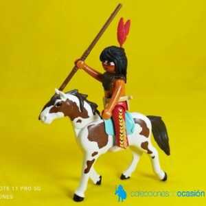 Playmobil Guerrero indio con caballo