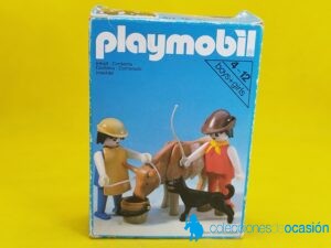 Playmobil Granjeros con toro REF 3577