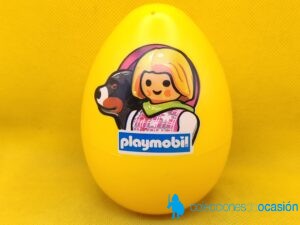 Playmobil Huevo amarillo con Chica con perro REF 4924