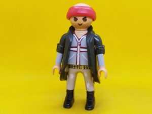 Playmobil Motorista, delincuente, macarra
