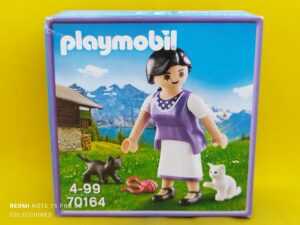 Playmobil Mujer con gatos REF 70164 promoción Milka