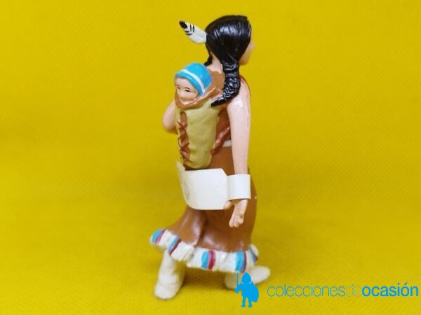 Papo mujer india con bebé - Imagen 3