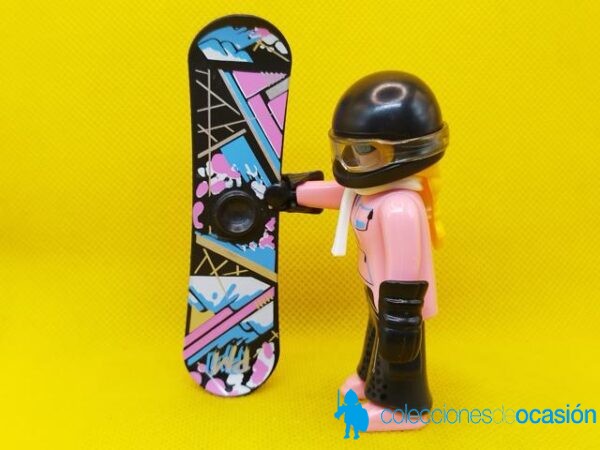 Playmobil Mujer con tabla de snowboard y casco - Imagen 3