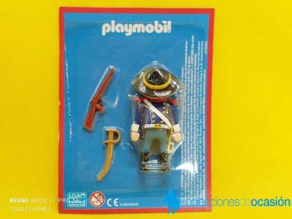 Playmobil Capitán del fuerte colección planeta, oficial yanqui