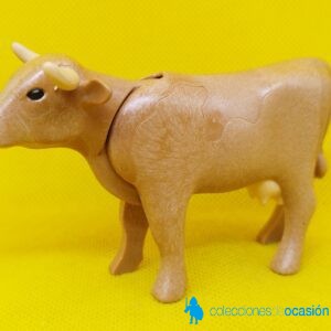 Playmobil Vaca marrón, animal de granja