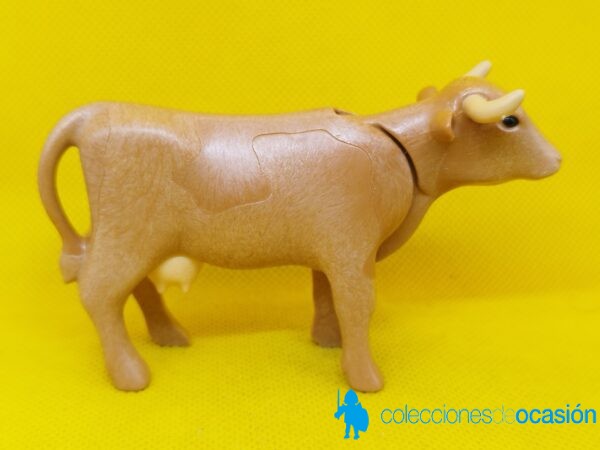 Playmobil Vaca marrón, animal de granja - Imagen 2