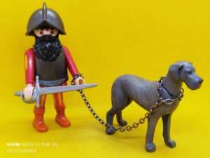 Playmobil Conquistador español con perro de combate