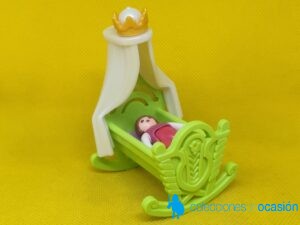 Playmobil Cuna verde con corona