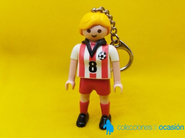Playmobil Llavero mujer futbolista