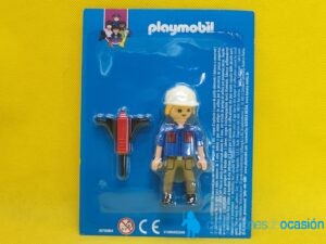 Playmobil Operario con percutor, colección planeta profesiones