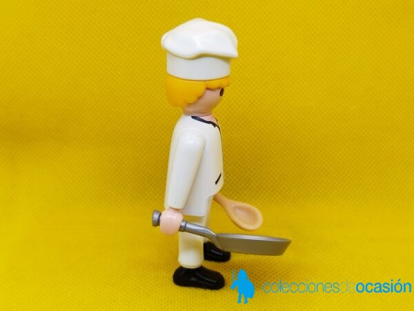 Playmobil cocinero con sartén con huevos fritos - Imagen 4