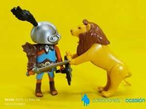 Playmobil Gladiador luchando con león