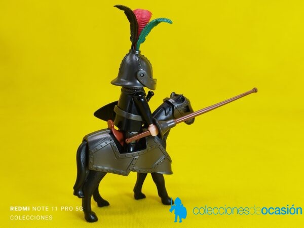Playmobil Caballero del Halcón con caballo acorazado y lanza de torneo - Imagen 4