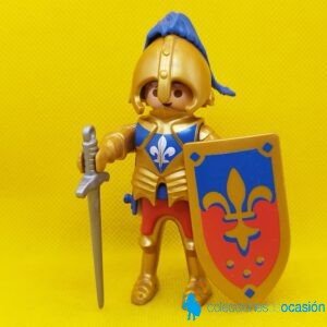 Playmobil Caballero medieval Francés, caballero con Flor de Lis