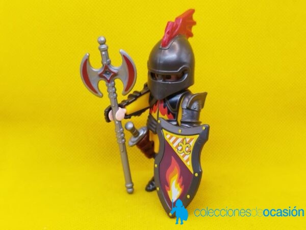 Playmobil Caballero medieval acorazado con hacha de combate - Imagen 2