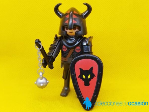 Playmobil Caballero negro del reino Lobo