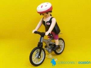 Playmobil Chica con bici, ciclista