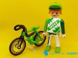 Playmobil Ciclista con equipación verde