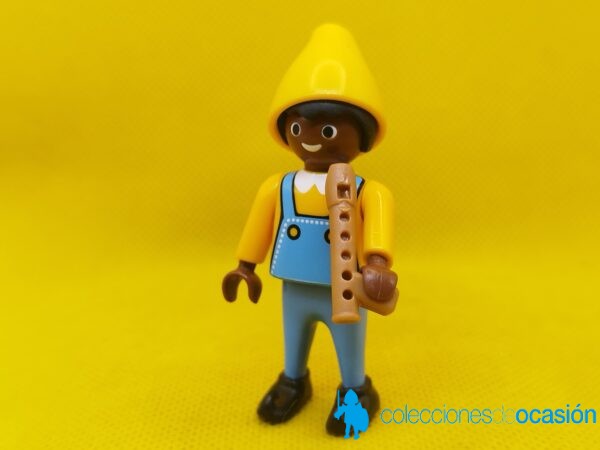 Playmobil Duende con flauta, gnomo negro