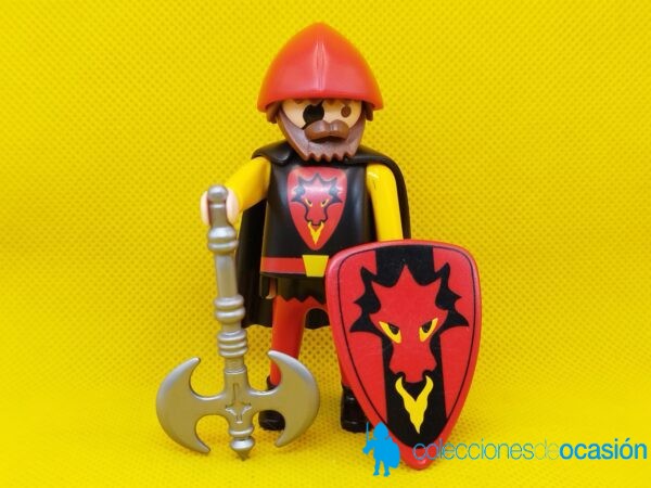 Playmobil Guerrero de los dragones rojos, bárbaro