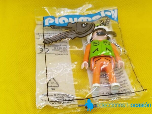 Playmobil Llavero de piloto de emergencias