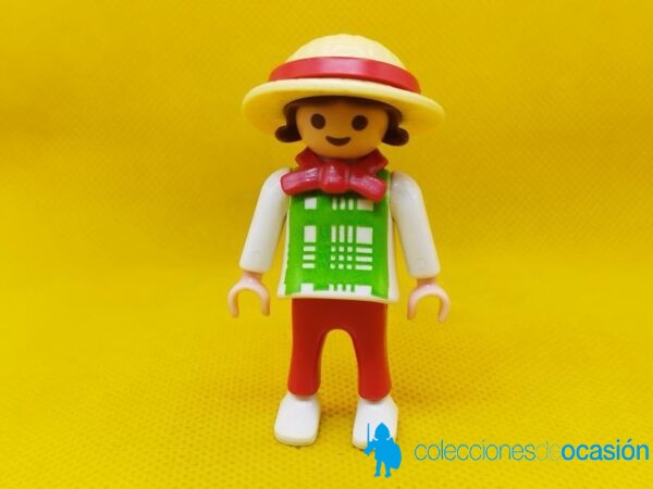 Playmobil Niña vintage con pajarita roja