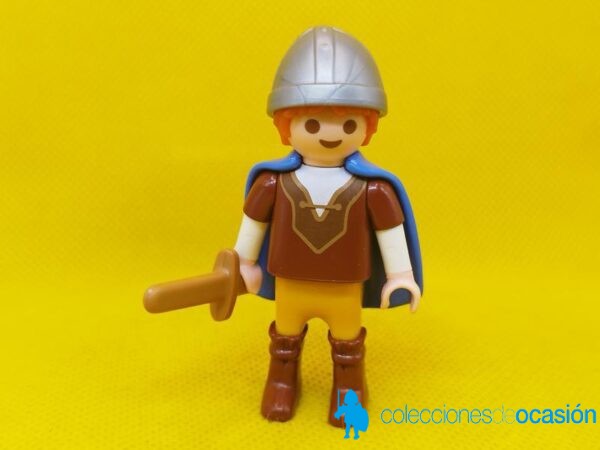 Playmobil Niño vikingo con capa azul