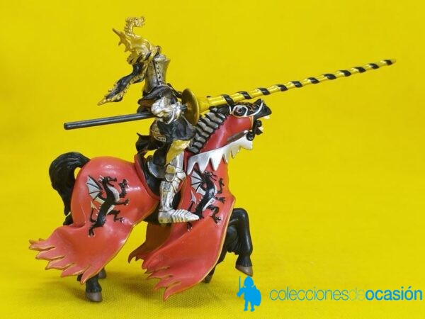 Papo Caballero medieval con lanza de torneo - Imagen 4