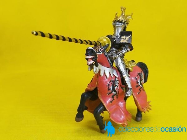 Papo Caballero medieval con lanza de torneo - Imagen 2