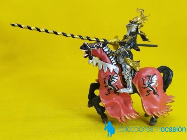 Papo Caballero medieval con lanza de torneo - Imagen 3