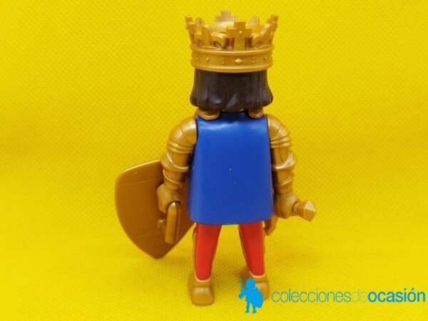 Playmobil Rey medieval con armadura roja con Flor de lis - Imagen 3