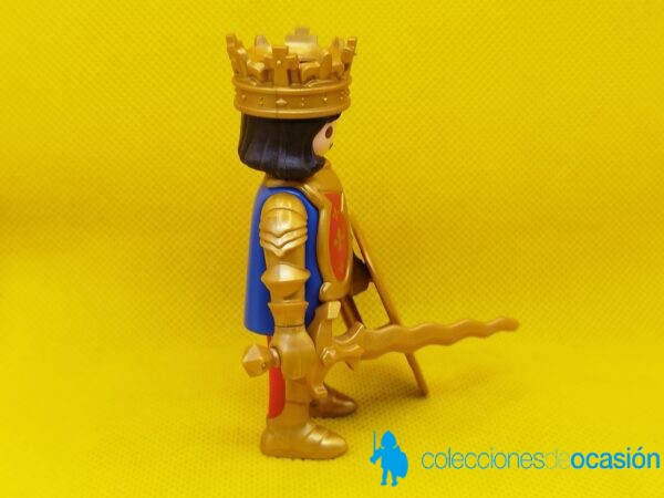 Playmobil Rey medieval con armadura roja con Flor de lis - Imagen 2