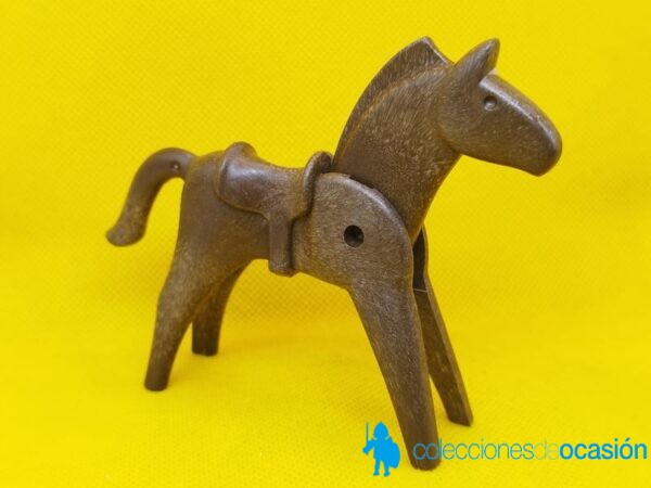 Playmobil Antiguo caballo con silla fija, click