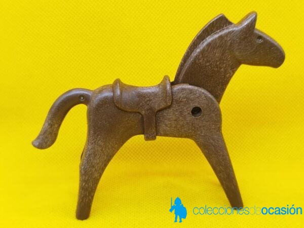 Playmobil Antiguo caballo con silla fija, click - Imagen 2