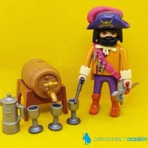 Playmobil Capitán pirata con barril de vino REF 3863