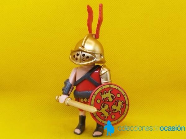 Playmobil Gladiador rojo, luchador del coliseo - Imagen 4