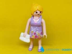 Playmobil Mujer actual, chica de centro comercial con bolso blanco
