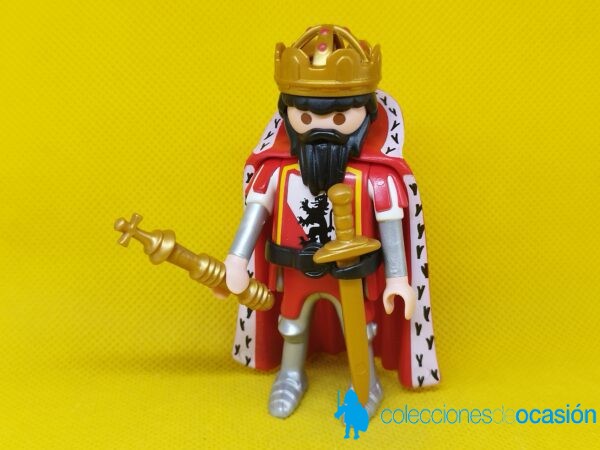 Playmobil Rey del reino de los leones rojos, rey medieval