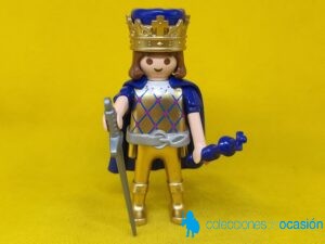 Playmobil Rey medieval con cetro azul