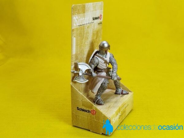 Schleich Soldado Templario de infantería con hacha de batalla REF 70036 - Imagen 4